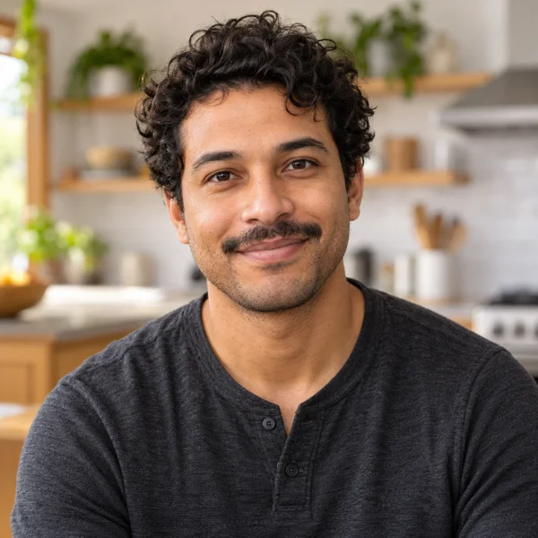 AI-generated portrait of a fictional character: Marcus Hayes